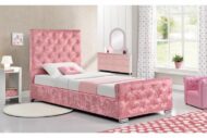 Nena Pink Chesterfield Sleigh Bed - Image 2