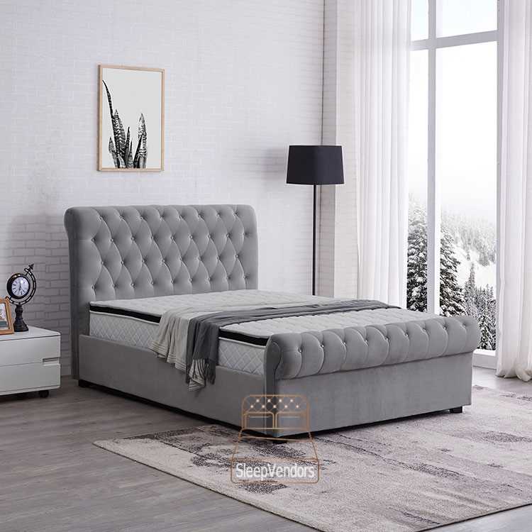 197609581_4027014527374159_1579220489075703004_n_2048x2048.jpg Eva Grey Upholstered Sleigh Bed - Image 1