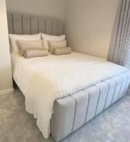 Rline Modern Sleek Upholstered Bed Frame - Image 2