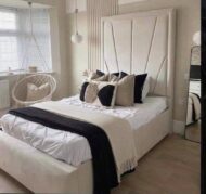 Sara Tall Headboard Bed Frame