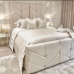 Andra Tall Upholstered Headboard Bed Frame