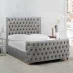 Milan Modern Wing Chesterfield Bed Frame