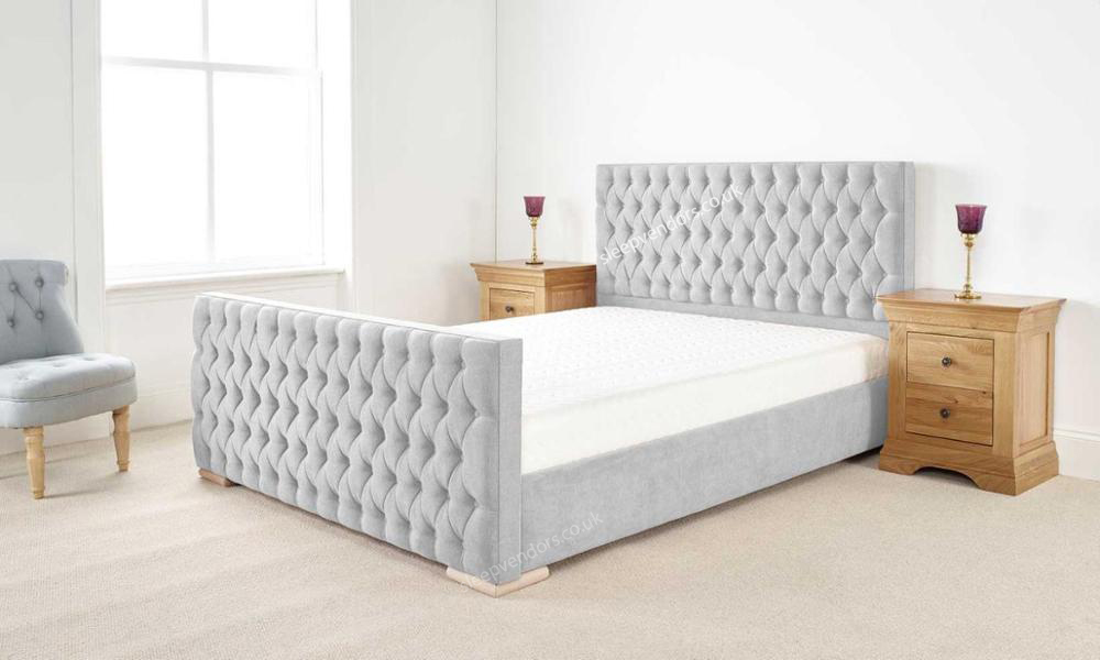 lara2.jpg Modern Sleek Chesterfield Bed Frame - Image 1