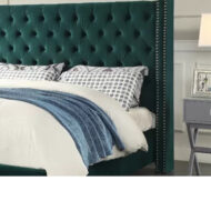 Oxford double Wing Chesterfield Upholstered Bed - Image 2